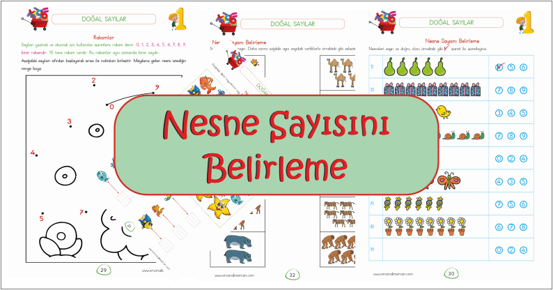 1. Sınıf 0-9 Arası Rakamlar ve Nesne Sayısı Belirleme