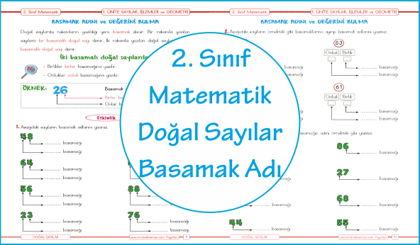 2. Sınıf Matematik Doğal Sayıların Basamak Adı