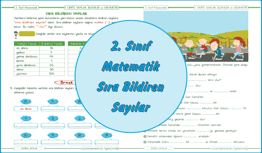 2. Sınıf Matematik Sıra Bildiren Sayılar
