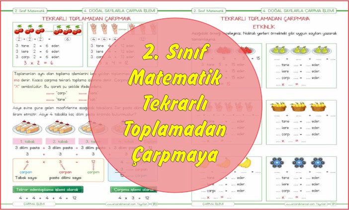 2. Sınıf Matematik Tekrarlı Toplamadan Çarpma İşlemine