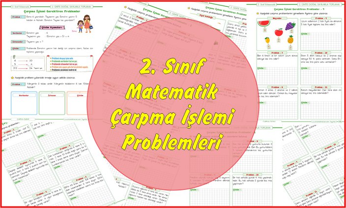 2. Sınıf Matematik Çarpma İşlemi Problemleri