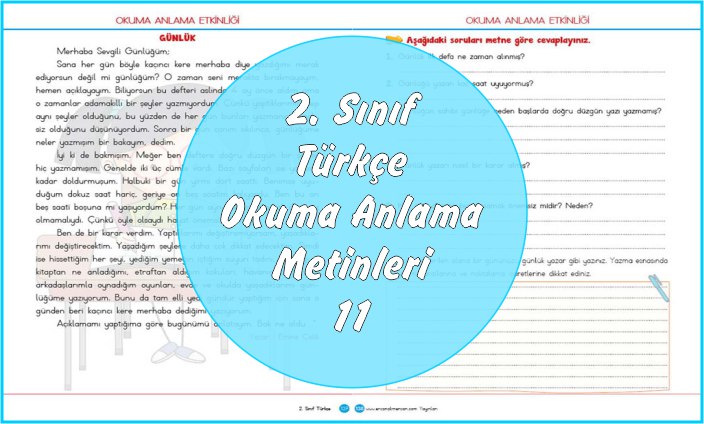 2. Sınıf Türkçe Okuma Anlama Metni - 11