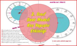 Analog saat modeli kes yapıştır