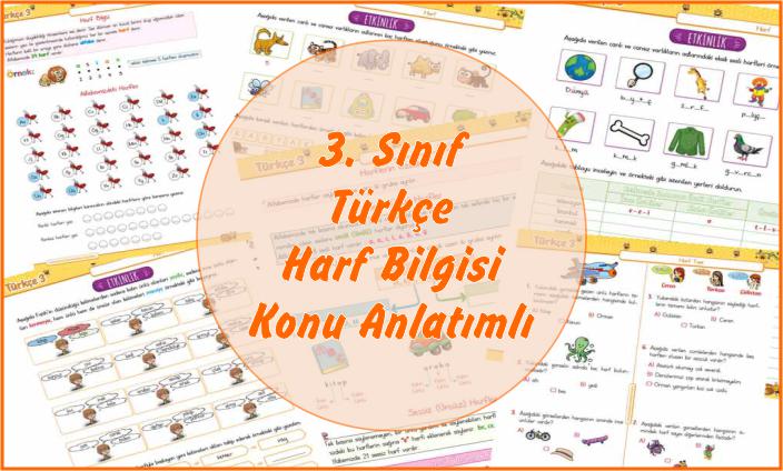 3. Sınıf Türkçe Harf Bilgisi Konu Anlatımlı