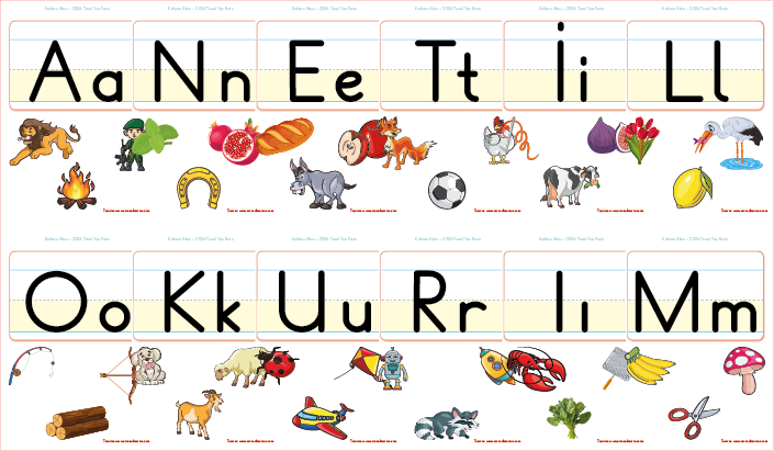 Resimli Harf Kartları - Çocuklar İçin Alfabe Seti