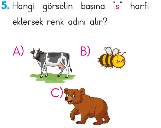1. Sınıf Harf - Hece Bilgisi Test 1